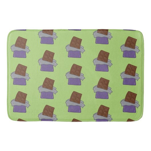 Pistachio Green Chocolate Bars Badematte (Vorderseite)