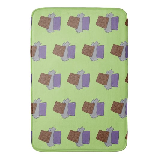 Pistachio Green Chocolate Bars Badematte (Vorderseite Vertikal)