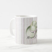 Pistachio Green Lavender Cowgirl Hat Bow Kaffeetasse (Vorderseite Links)