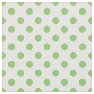 Pistachio Green Polka Dots Circles Stoff