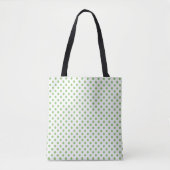 Pistachio Green Polka Dots Circles Tasche (Vorderseite)