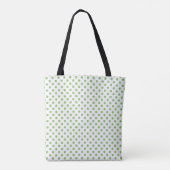 Pistachio Green Polka Dots Circles Tasche (Rückseite)