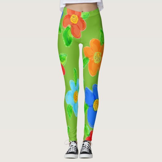 Pistachio Grüntöne Leggings (Vorderseite)