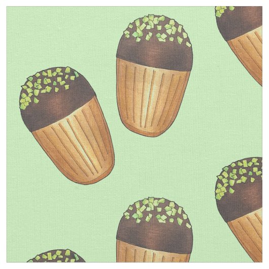 Pistachio Madeleines French Pastry Pastries Baking Stoff (Nahaufnahme)