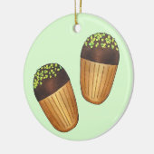 Pistachio Madeleines Patisserie Keramik Ornament (Links)