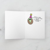 Pistachio Mustache Birthday Feiertagskarte (Innenseite)