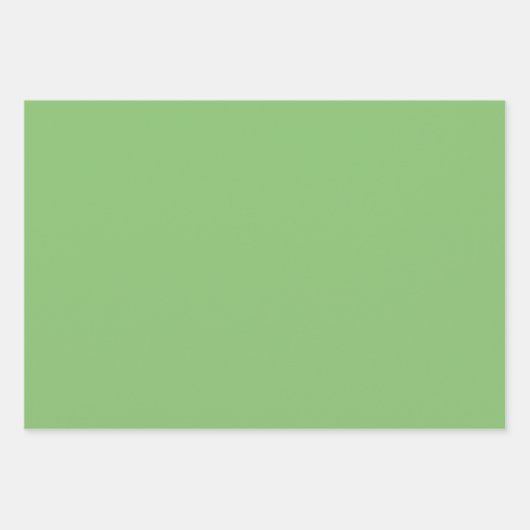Pistachio Nut Green Solid Color Geschenkpapier Set (Vorderseite)