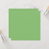 Pistachio Nut Green Solid Color Karte (Vorderseite/Rückseite Beispiel)