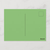Pistachio Nut Green Solid Color Postkarte (Rückseite)