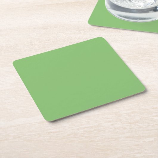 Pistachio Nut Green Solid Color Rechteckiger Pappuntersetzer (angewinkelt)