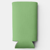 Pistachio Nut Green Solid Color Selters Dosenkühler (Rückseite)