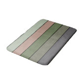 Pistachio Nut Muschel Green Peach Lila Streifen Badematte (Schrägansicht)