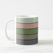 Pistachio Nut Muschel Green Peach Lila Streifen Kaffeetasse (Links)