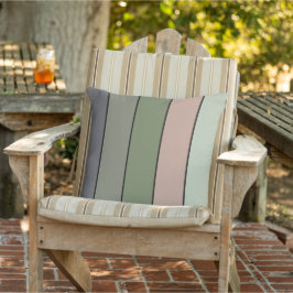 Pistachio Nut Muschel Green Peach Lila Streifen Kissen