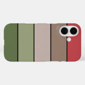 Pistachio Nut Muschel Green Red Brown Streifen Case-Mate iPhone Hülle (Rückseite (Horizontal))