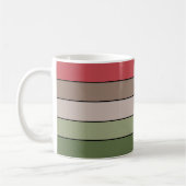 Pistachio Nut Muschel Green Red Brown Streifen Kaffeetasse (Links)