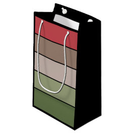 Pistachio Nut Muschel Green Red Brown Streifen Kleine Geschenktüte