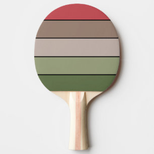 Pistachio Nut Muschel Green Red Brown Streifen Tischtennis Schläger