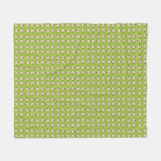 Pistachio Nut Seamless Pattern Fleecedecke (Vorderseite (Horizontal))
