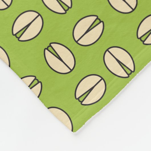 Pistachio Nut Seamless Pattern Fleecedecke (Ecke)