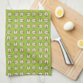 Pistachio Nut Seamless Pattern Geschirrtuch (Viertel Falte)