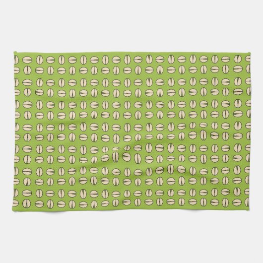 Pistachio Nut Seamless Pattern Geschirrtuch (Horizontal)