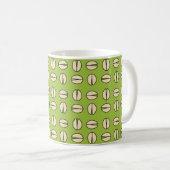 Pistachio Nut Seamless Pattern Kaffeetasse (VorderseiteRechts)