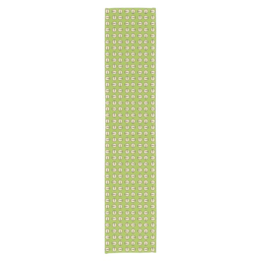 Pistachio Nut Seamless Pattern Kurzer Tischläufer (Vorderseite)