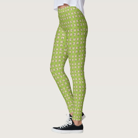Pistachio Nut Seamless Pattern Leggings (Links)