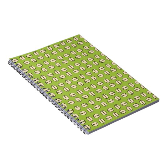 Pistachio Nut Seamless Pattern Notizblock (Rechte Seite)