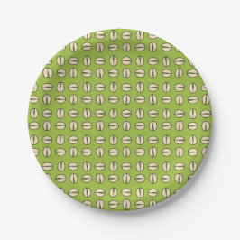Pistachio Nut Seamless Pattern Pappteller