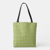 Pistachio Nut Seamless Pattern Tasche (Rückseite)