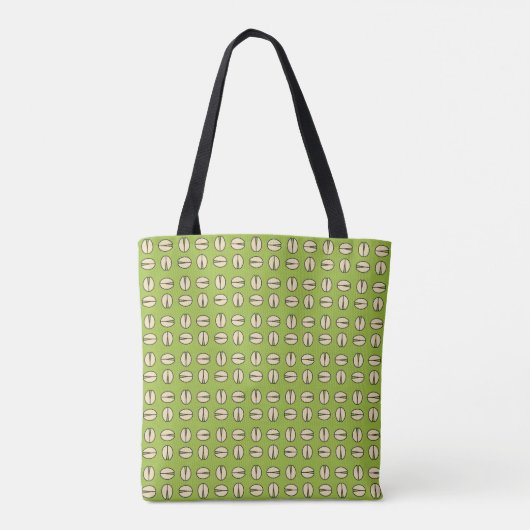 Pistachio Nut Seamless Pattern Tasche (Rückseite)
