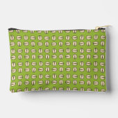 Pistachio Nut Seamless Pattern Zubehörtasche (Rückseite)