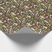 Pistachio Nuts: Schwarz Hand Gezeichnet Nahtlos. Geschenkpapier (Ecke)