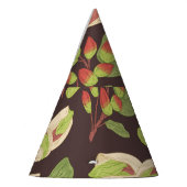 Pistachio Nuts: Schwarz Hand Gezeichnet Nahtlos. Partyhütchen (Links)