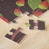 Pistachio Nuts: Schwarz Hand Gezeichnet Nahtlos. Puzzle (Seite)