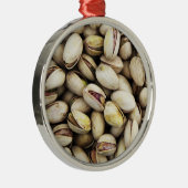 Pistachio Nuts Silbernes Ornament (Rechts)