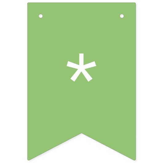 Pistachio Solid Color Anpassen Wimpelkette (Erste Fahne)