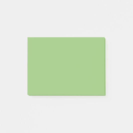 Pistachio Solid Color Post-it Klebezettel (Vorderseite)