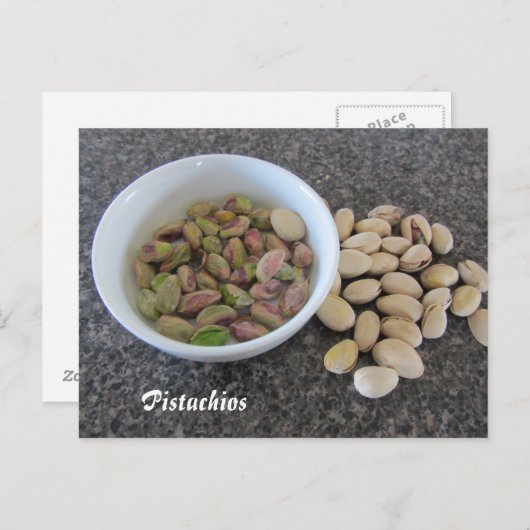 Pistachios Postkarte (Vorne/Hinten)