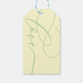 Pistazie & Creme Danke Einfach Geschenkanhänger (Rückseite)