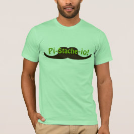 Pistazie PU-stache-io-Schnurrbart T-Shirt