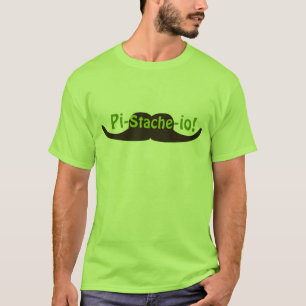Pistazie PU-stache-io-Schnurrbart T-Shirt