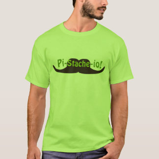 Pistazie PU-stache-io-Schnurrbart T-Shirt