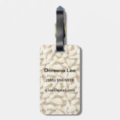 Pistazien Gepäckanhänger (Rückseite vertikal)