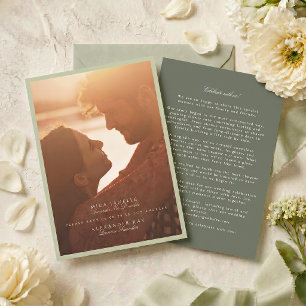 Pistazien Grün Foto Hochzeit Save The Date