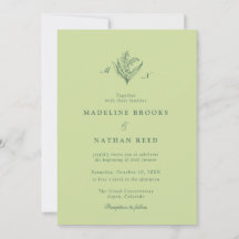 Pistazien-grüne Maiglöckchen-Hochzeit