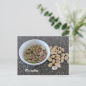 Pistazien Postkarte (Stehend Vorderseite)