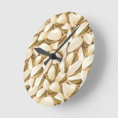 Pistazien Runde Wanduhr (Winkel)